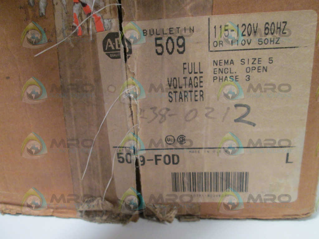 Allen Bradley 509FOD NSFP **GENUINE** AB 509 FOD F0D