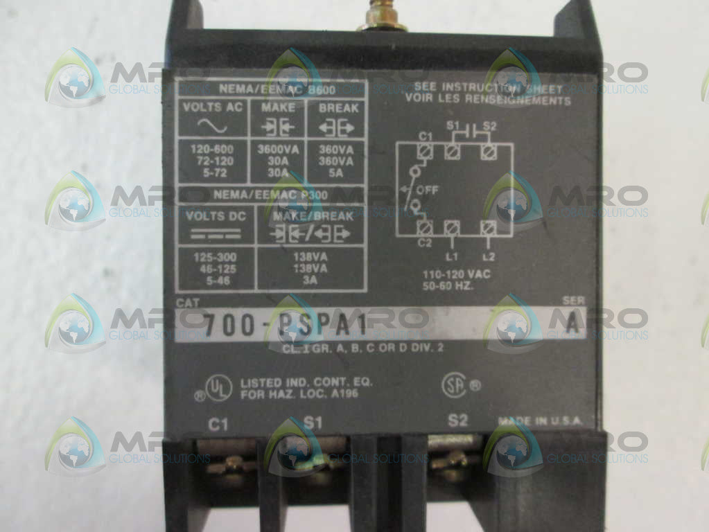 Allen Bradley 700PSPA1 NSNP **GENUINE** AB 700 PSPA1