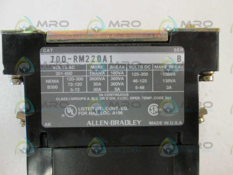 Allen Bradley 700RM220A1 NSNP * GENUINE * AB 700 RM220A1