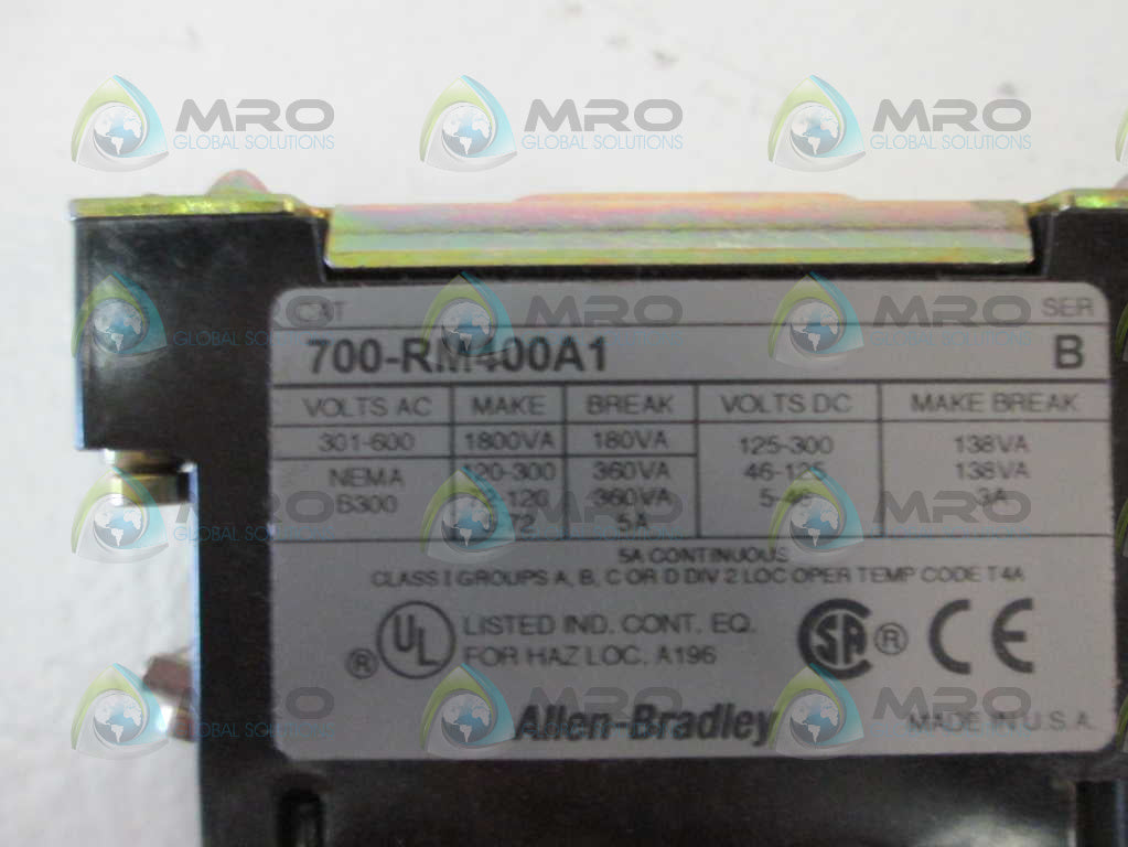 Allen Bradley 700RM400A1 NSFP **GENUINE** AB 700 RM400 A1