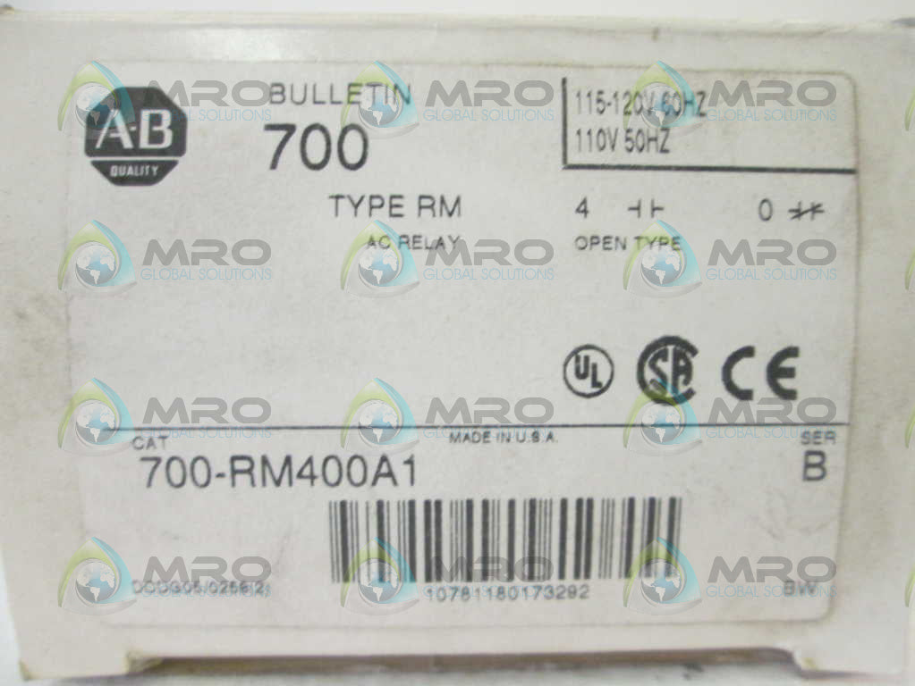 Allen Bradley 700RM400A1 NSFP **GENUINE** AB 700 RM400 A1