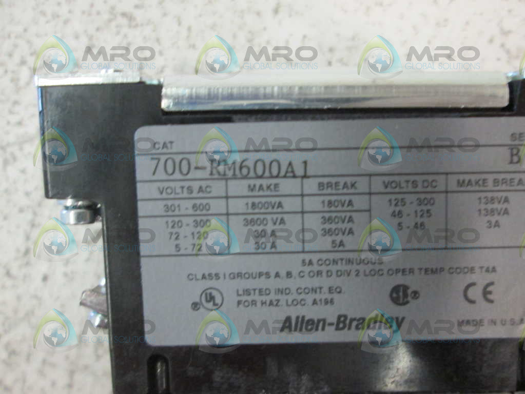 Allen Bradley 700RM600A1 NSFP **GENUINE** AB 700 RM600A1