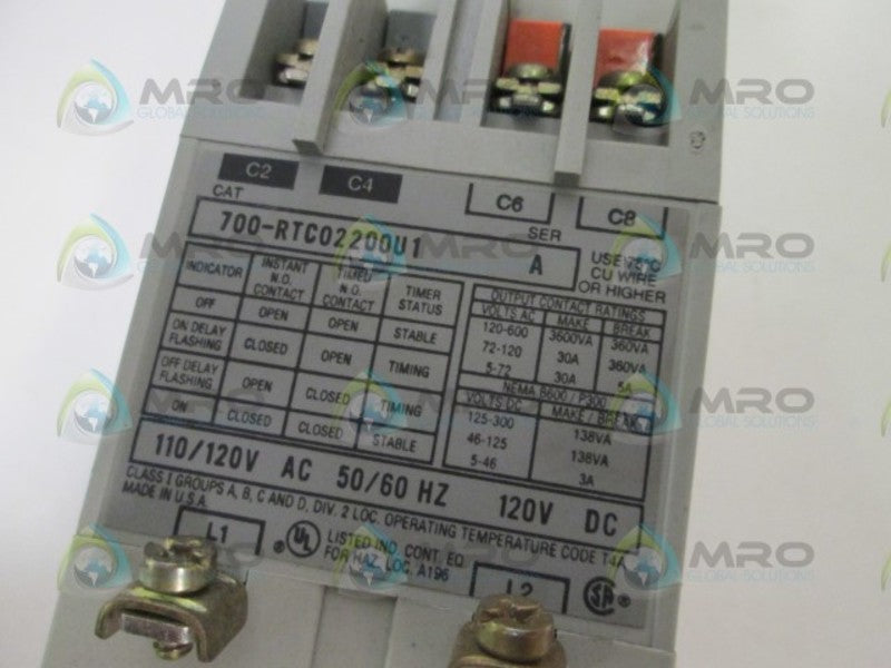 Allen Bradley 700RTC02200U1 NSFP * GENUINE * AB 700 RTC02200U1