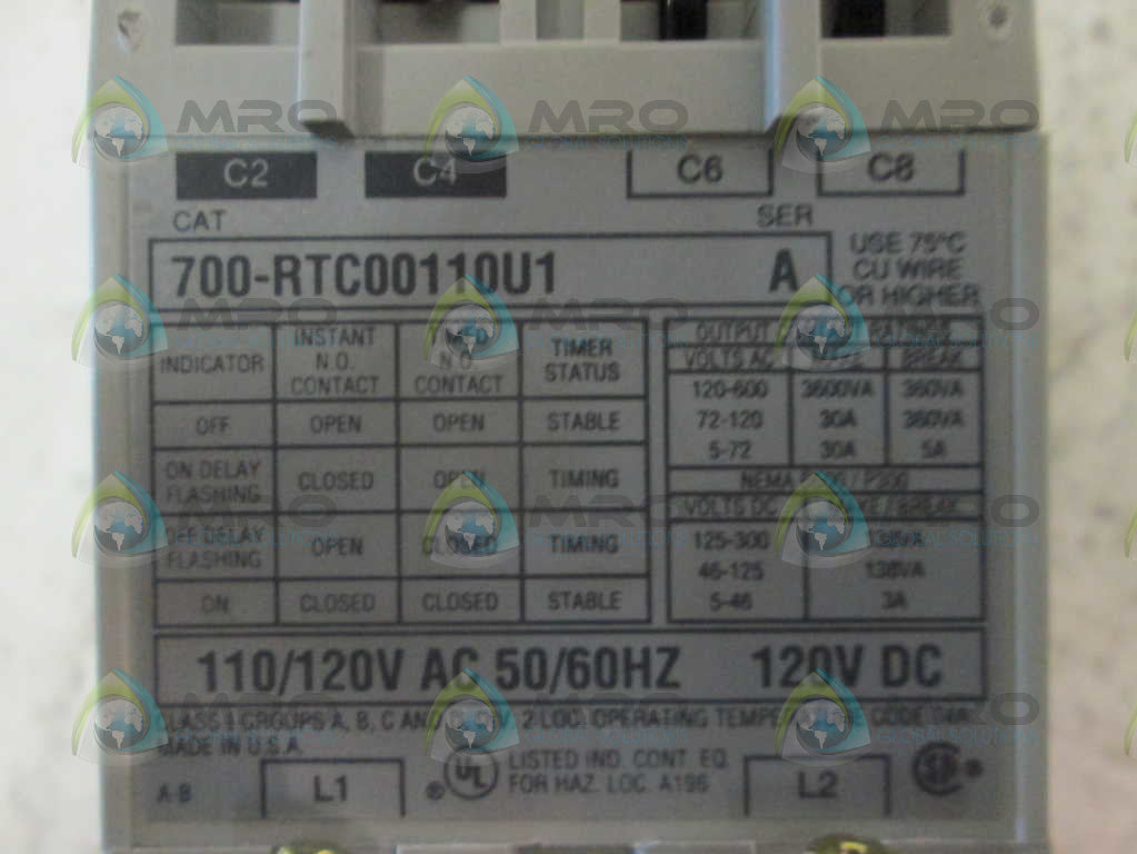 Allen Bradley 700RTC00110U1 NSFP **GENUINE** AB 700 RTC00110U1
