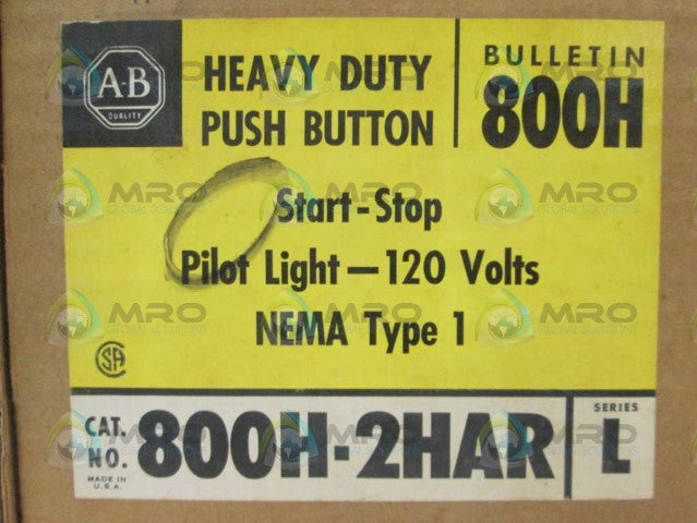 Allen Bradley 800H2HAR NSFP **GENUINE** AB 800H 2HAR
