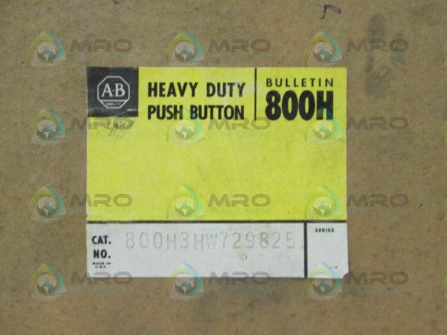 Allen Bradley 800H3HW729825 NSFP **GENUINE** AB 800H 3HW729825