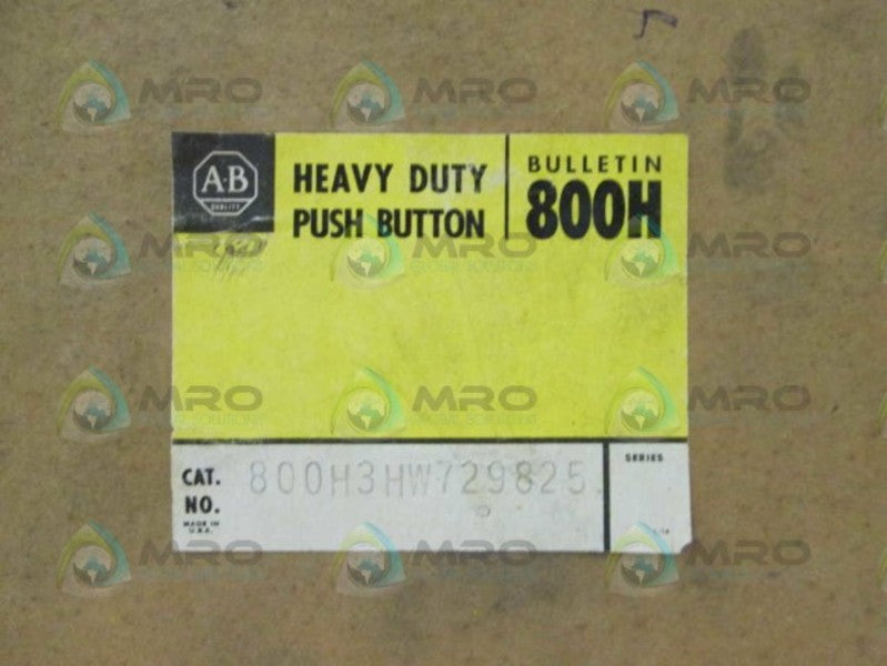 Allen Bradley 800H3HW729825 NSFP * GENUINE * AB 800H 3HW729825