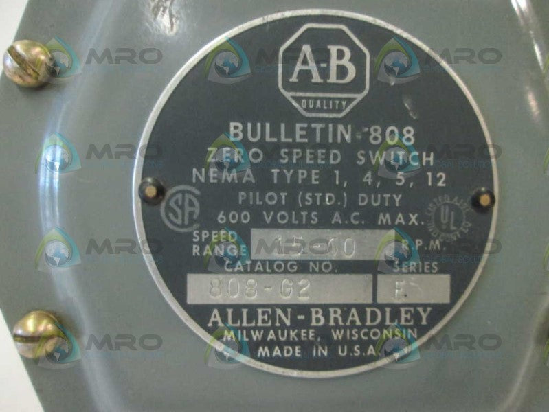 Allen Bradley 808G2 NSNP * GENUINE * AB 808 G2