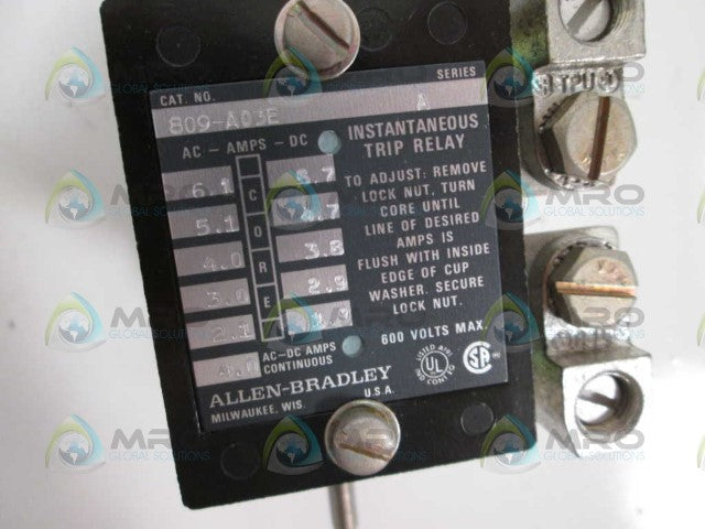 Allen Bradley 809A03E NSFP **GENUINE** AB 809 A03E