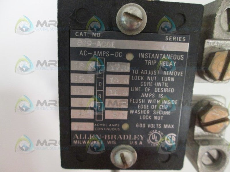 Allen Bradley 809A06E NSNP * GENUINE * AB 809 A06E