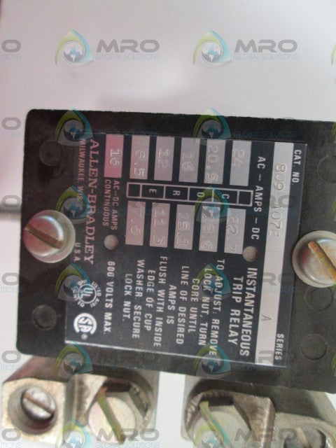 Allen Bradley 809A07E NSNP **GENUINE** AB 809 A07E