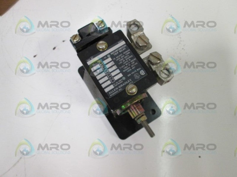 Allen Bradley 809A08E Instantaneous Trip Current Relay NSFP ** GENUINE ** AB 809 A08E