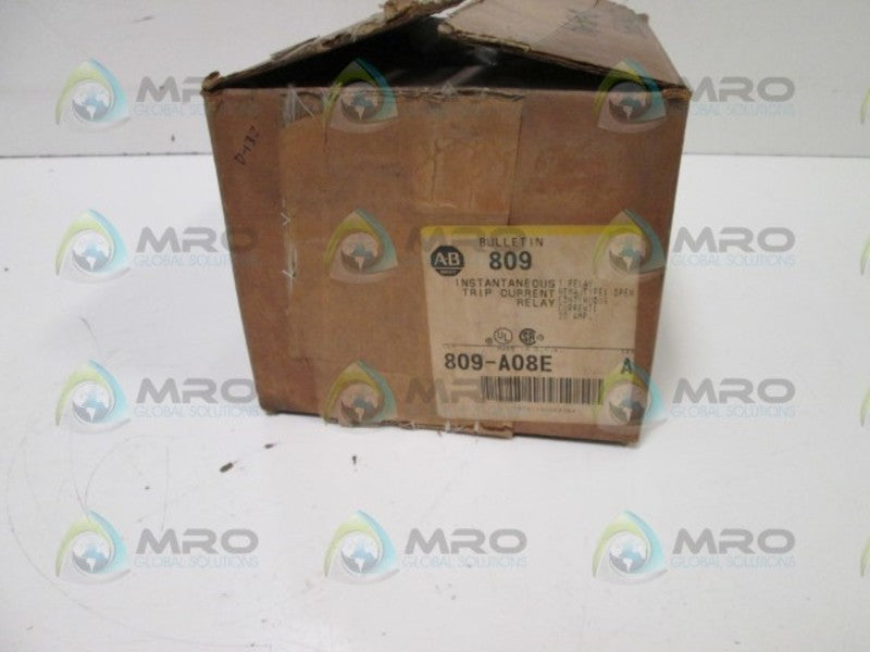 Allen Bradley 809A08E Instantaneous Trip Current Relay NSFP ** GENUINE ** AB 809 A08E