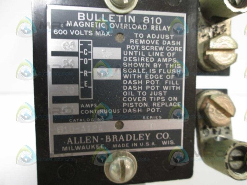 Allen Bradley 810A12A NSNP * GENUINE * AB 810 A12A