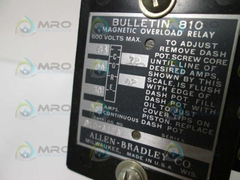 Allen Bradley 810A12A NSNP * GENUINE * AB 810 A12A