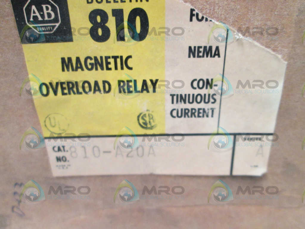 Allen Bradley 810A20A NSFP **GENUINE** AB 810 A20A