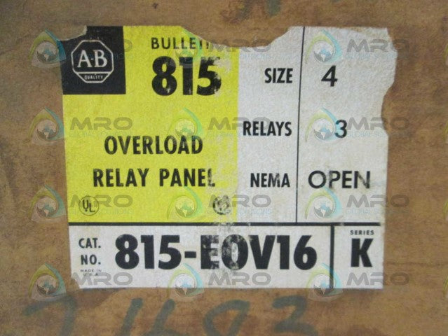 Allen Bradley 815EOV16 NSFP **GENUINE** AB 815 EOV16