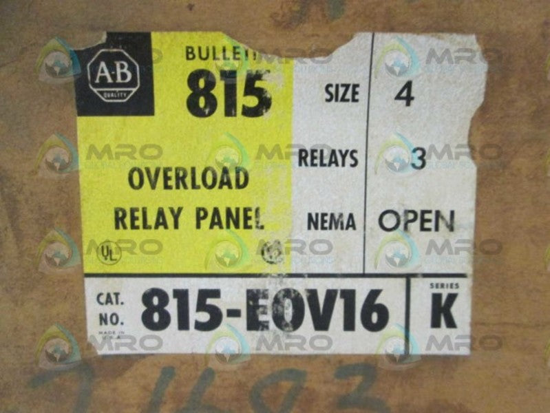 Allen Bradley 815EOV16 NSFP * GENUINE * AB 815 EOV16