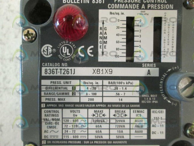 Allen Bradley 836TT261JX81X9 NSFP **GENUINE** AB 836T T261JX81X9