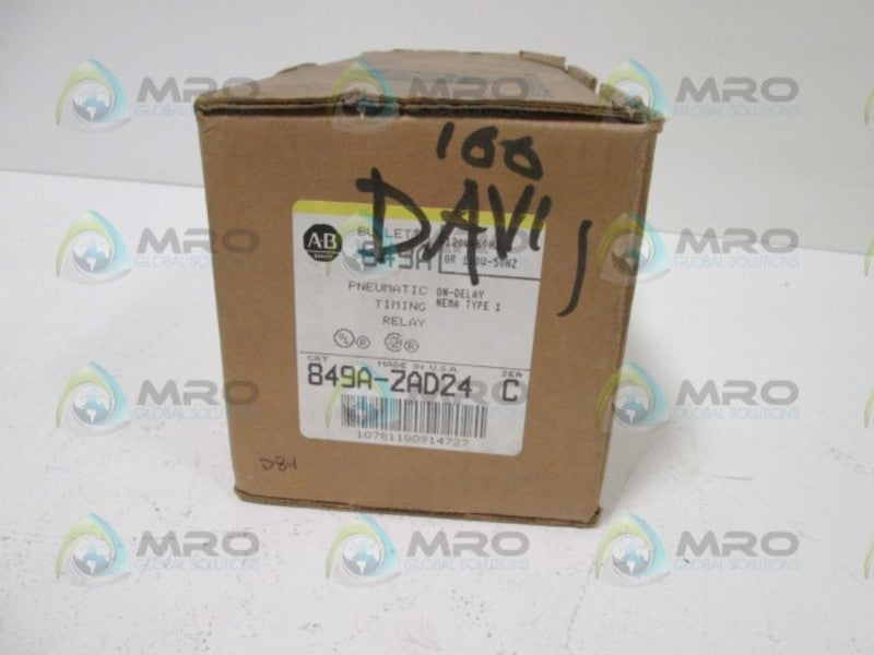 Allen Bradley 849AZAD24 NSFP * GENUINE * AB 849A ZAD24