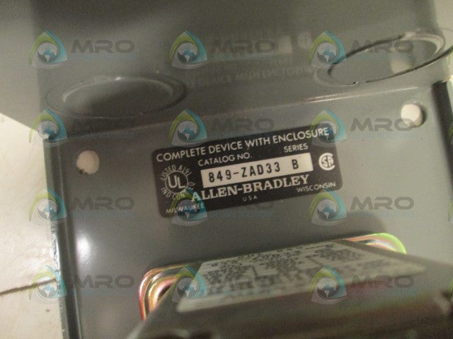 Allen Bradley 849ZAD33 NSFP **GENUINE** AB 849 ZAD33