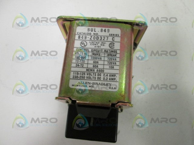 Allen Bradley 849ZOD327 NSFP **GENUINE** AB 849 ZOD327