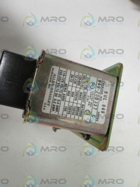 Allen Bradley 849ZOD337 NSFP * GENUINE * AB 849 ZOD337