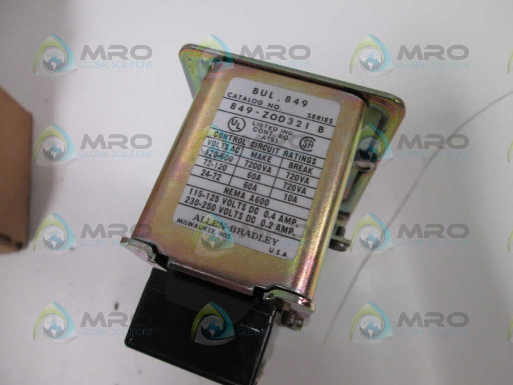 Allen Bradley 849ZOD321 NSFP ** GENUINE ** AB 849 ZOD321