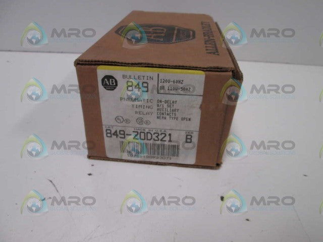 Allen Bradley 849ZOD321 NSFP ** GENUINE ** AB 849 ZOD321