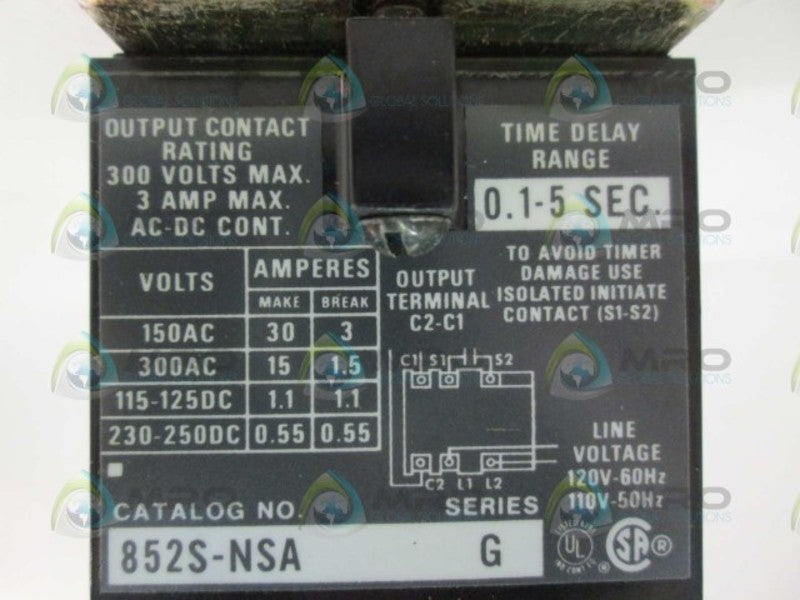 Allen Bradley 852SNSA Solid State Timing Module NSFP ** GENUINE ** AB 852S NSA