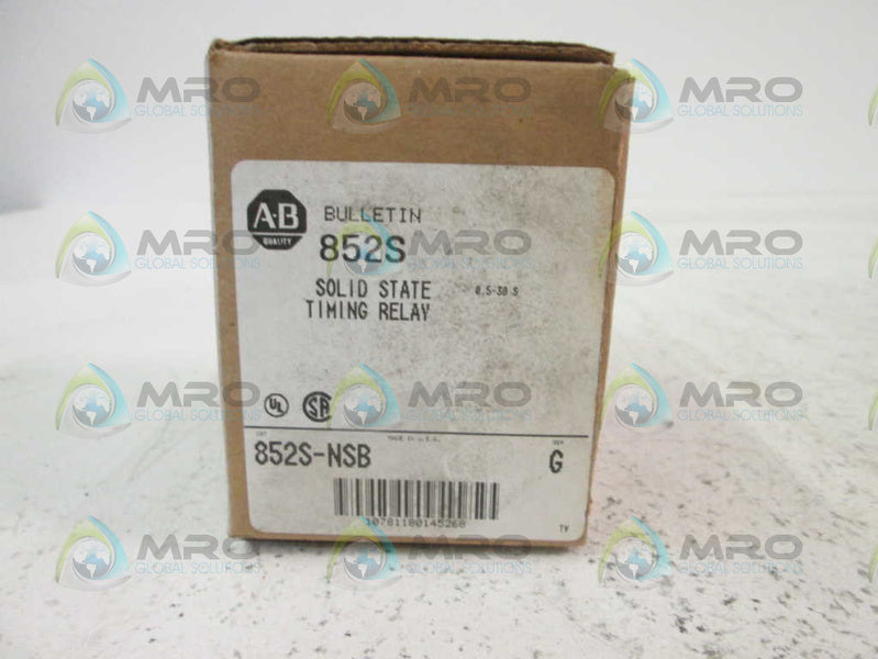 Allen Bradley 852SNSB Solid State Timing Module NSFP ** GENUINE ** AB 852S NSB