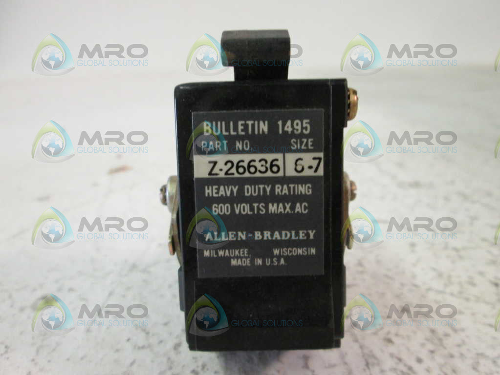 Allen Bradley Z26636 NSNP **GENUINE** AB Z 26636