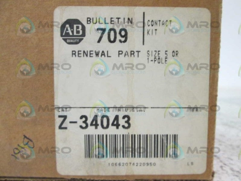 Allen Bradley Z34043 Contact Kit NSFP ** GENUINE ** AB Z 34043