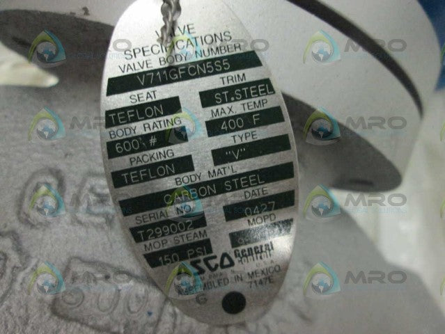 Asco H34Z1974 Valve NSFP ** GENUINE ** 120VAC