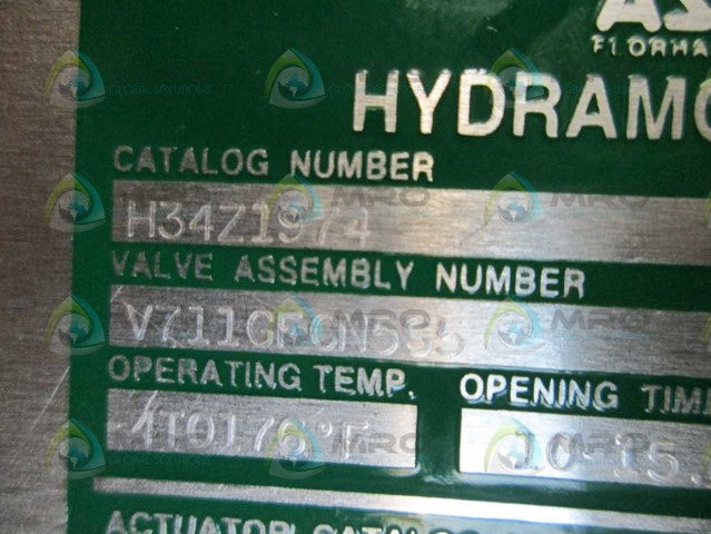 Asco H34Z1974 Valve NSFP ** GENUINE ** 120VAC