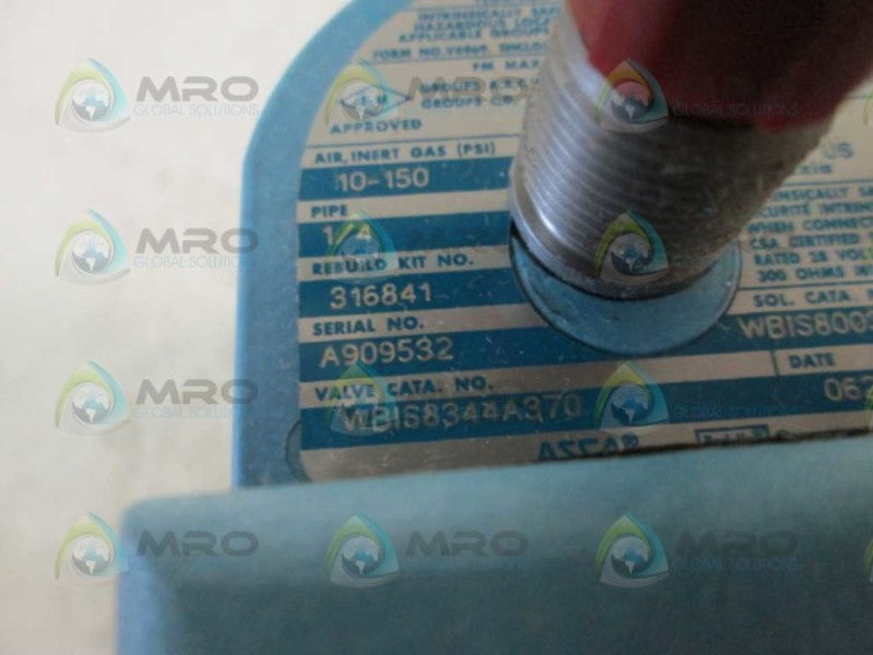 Asco WBIS8344A370 NSFP ** GENUINE ** 24V