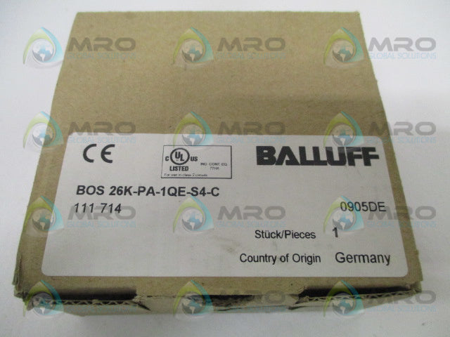 BALLUFF BOS26K-PA-1QE-S4-C PHOTOELECTRIC SENSOR *NEW IN BOX*