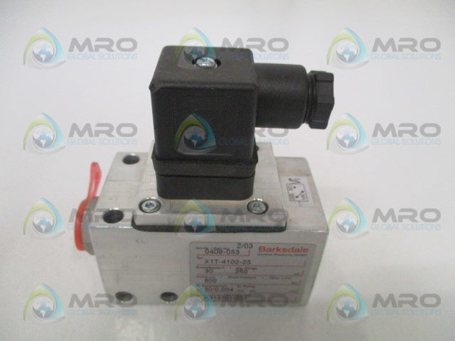 BARKSDALE X1T-4102-25 0409-053 PRESSURE SWITCH 30-250BAR *NEW NO BOX*