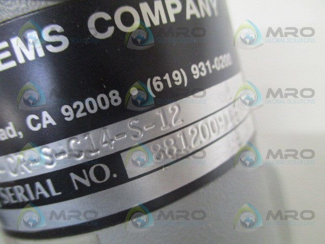 BEI M25D-X-HSS4096N-XD2-CR-S-C14-S-12 ROTARY ENCODER *USED*