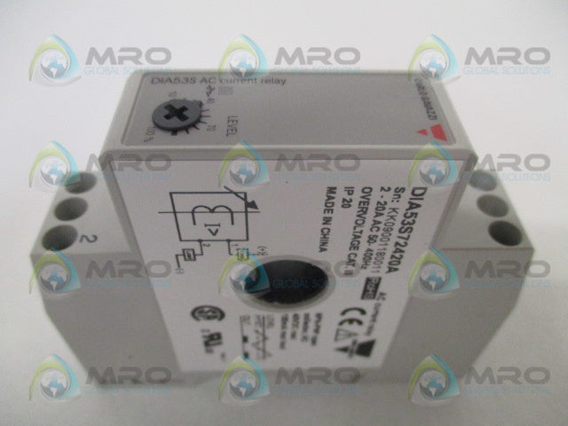 CARLO GAVAZZI DIA53S72420A AC CURRENT RELAY *NEW IN BOX*