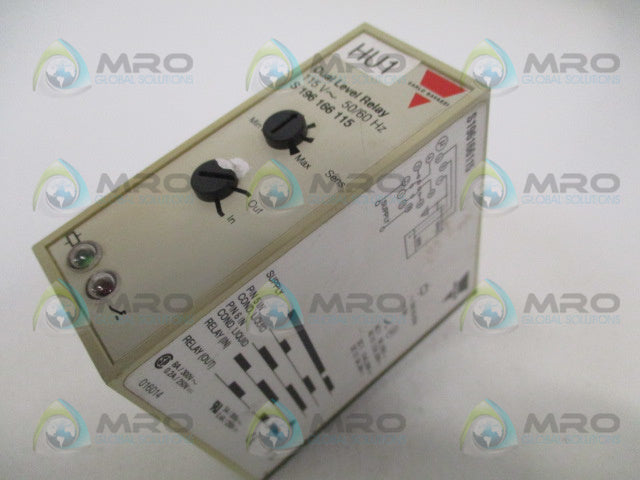 CARLO GAVAZZI S196166115 DUAL LEVEL RELAY 115V *USED*