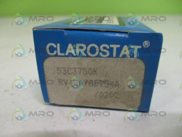 CLAROSTAT 53C3750K RV4NAYSD754A POTENTIOMETER 750K OHMS *NEW IN BOX*