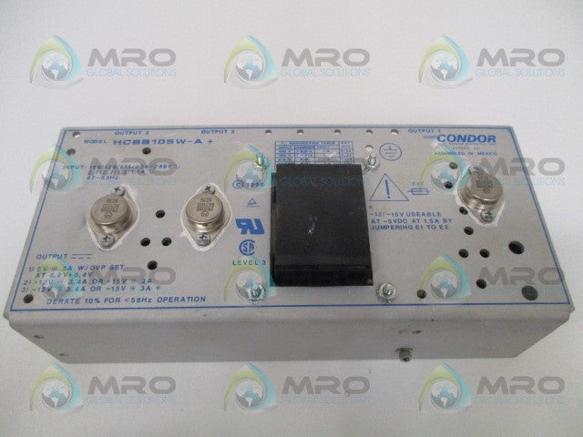 CONDOR HCBB105W-A+ POWER SUPPLY *USED*