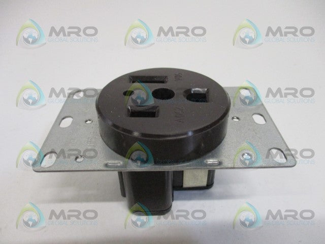COOPER 1254-BOX FLUSH RECEPTACLE *NEW IN BOX*