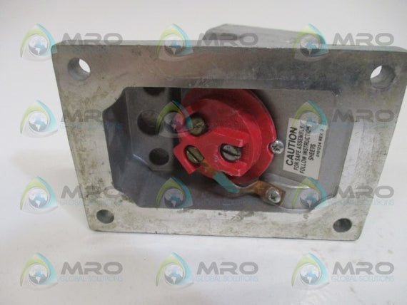 CROUSE-HINDS ENR5201 EXPLOSION-PROOF CONTROL ASSEMBLY COVER *USED*