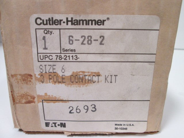 Cutler Hammer 6282 NSFP ** GENUINE ** 6 28 2 Eaton Westinghouse