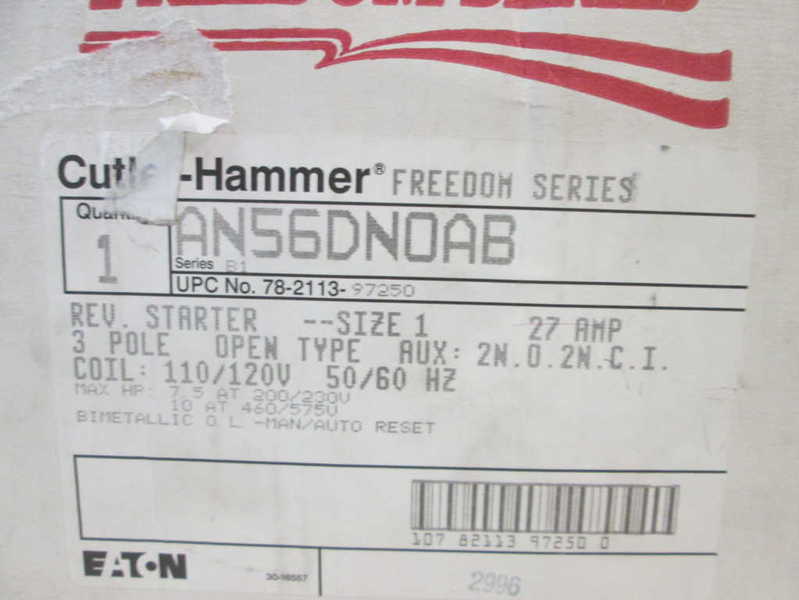 Cutler Hammer AN56DNOAB NSFP * GENUINE * Eaton Westinghouse