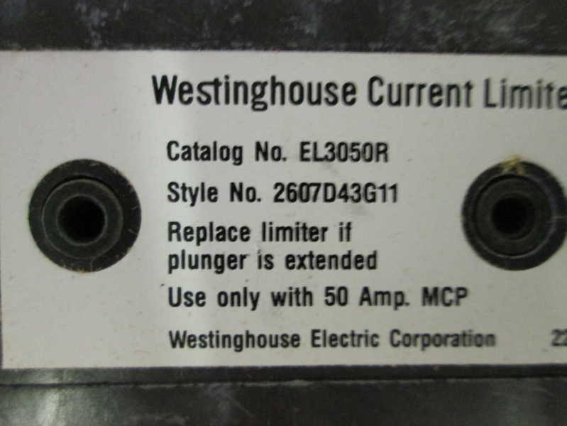 Cutler Hammer EL3050R  NSFP * GENUINE * EL3050R  Eaton Westinghouse