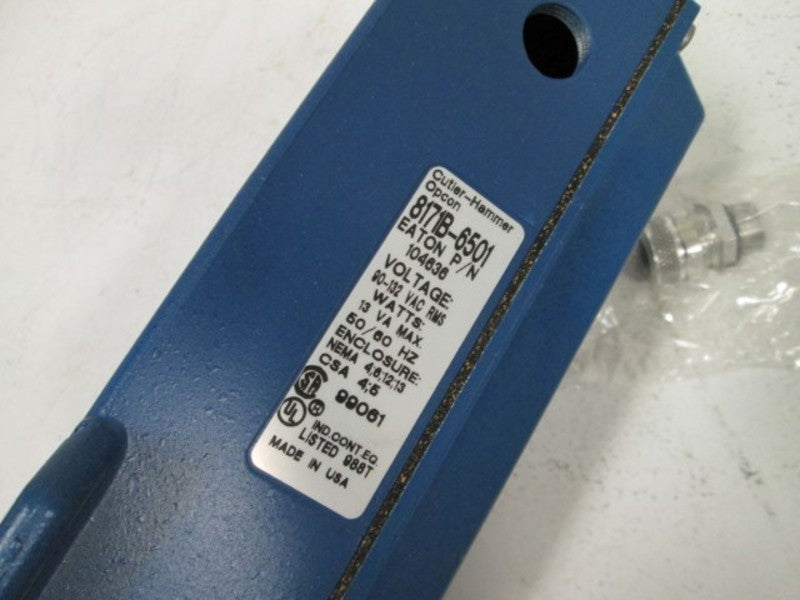 Cutler Hammer Eaton 8171B6501 NSFP * GENUINE * Opcon CH 8171B 6501