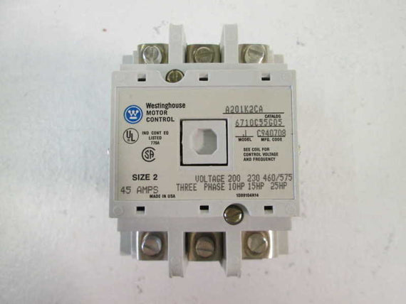 Cutler Hammer Eaton A201K2CA NSFP * GENUINE * Westinghouse CH A201K 2CA